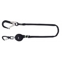 FA3072420 GRAVITY-S, Ρυθμιζόμενο κορδόνι με ιμάντες με συμπαγή απορροφητή ενέργειας (140 kg, αιχμηρές άκρες), lg. 2 m, με συνδέσμους αλουμινίου
