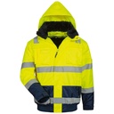 ARTHUR/OLIVER Hi-Vis 4-in-1 Two-Tone Waterproof Breathable Winter Bomber Jacket