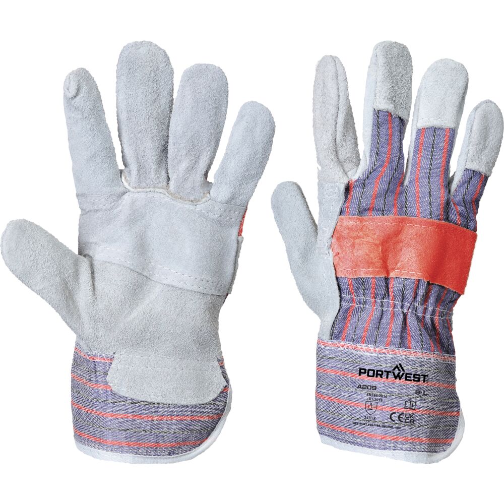 A209 Leather Rigger 300 Cow Split Palm Bar Glove