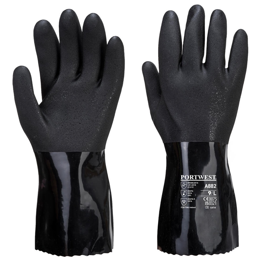 A882 ESD PVC Chem Gauntlet Type B A.K.L