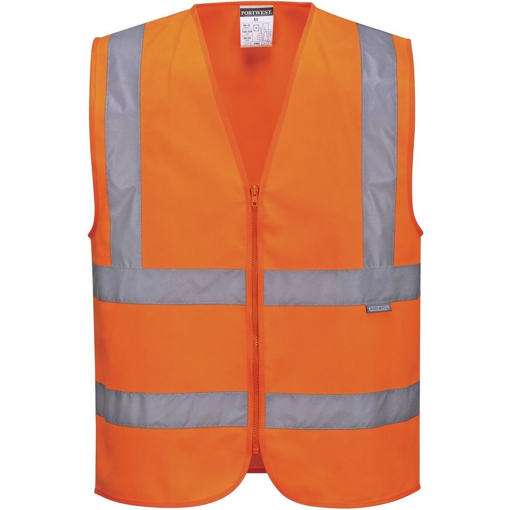 C375 Hi-Vis Γιλέκο με Φερμουάρ Band &amp; Brace