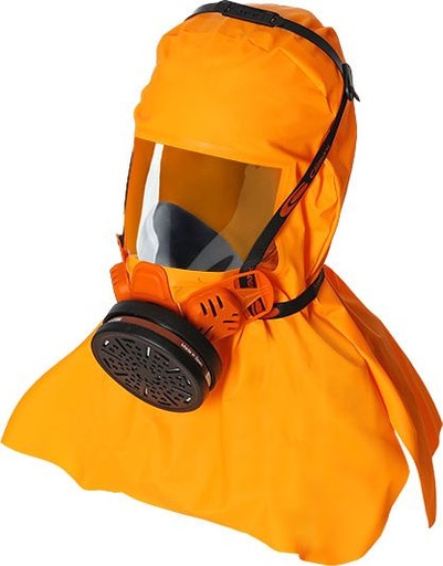 [761E-P3] 761E-P3 Evacuation Hood with Half Face Mask and Single filter P3