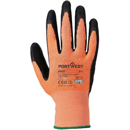 [A643] A643 Amber Cut Glove - Nitrile Foam, Cut (B)