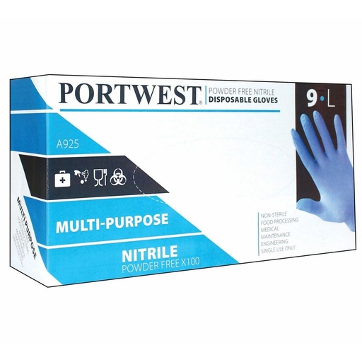 [A925] A925 Nitrile Powder Free Disposable Glove Type C K &gt; 480 mins