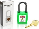 202 6.3mm/38mm Copper Body & Nylon Shackle LOTO Padlocks