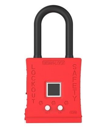 [S201] S201 6.33/38mm Fingerprint Safety Padlock Nylon Shackle