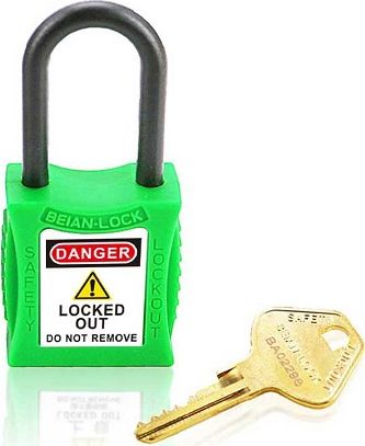 [212] 212 6.3/38mm Automatic Rebound Copper Body &amp; Nylon Shackle LOTO Padlocks