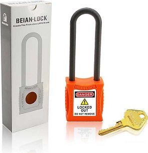 [212L] 212L 6.3/76mm Automatic Rebound Copper Body &amp; Nylon Shackle LOTO Padlocks