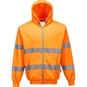 B305 Hi-Vis Hooded Zip Sweatshirt