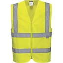 C375 Hi-Vis Zipped Band & Brace Vest