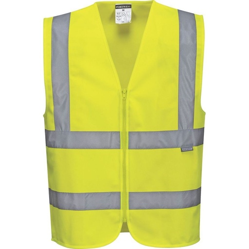 [C375] C375 Hi-Vis Zipped Band &amp; Brace Vest