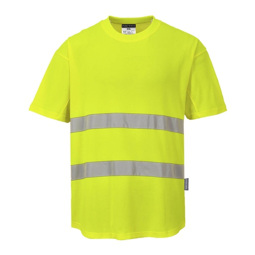 [C394] C394 Hi-Vis Cotton Comfort Mesh Insert T-Shirt S/S