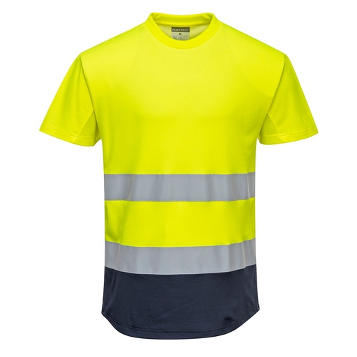 [C395] C395 Δίχρωμο μπλουζάκι S/S