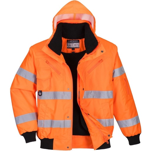 [C467] C467 3-in-1 Hi-Vis Bomber Jacket