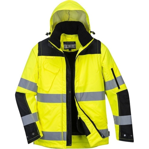 [C469] C469 Xhaketë Pro Hi-Vis Dimeri 3-në-1, Dyngjyresh