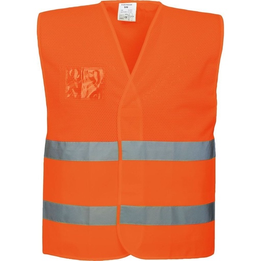 [C494] C494 Hi-Vis Half Mesh Two Band Vest