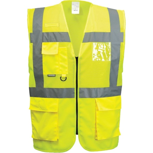 [C496] C496 Madrid Hi-Vis Half Mesh Executive Vest