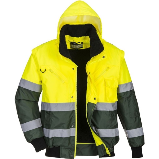 [C565] C565  3-in-1 Ανακλαστικό Bomber Μπουφάν Χ