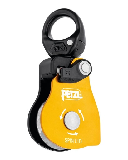 [P001AA00] P001AA00 SPIN L1D Very high efficiency single pulley with one-way rotation and swivel