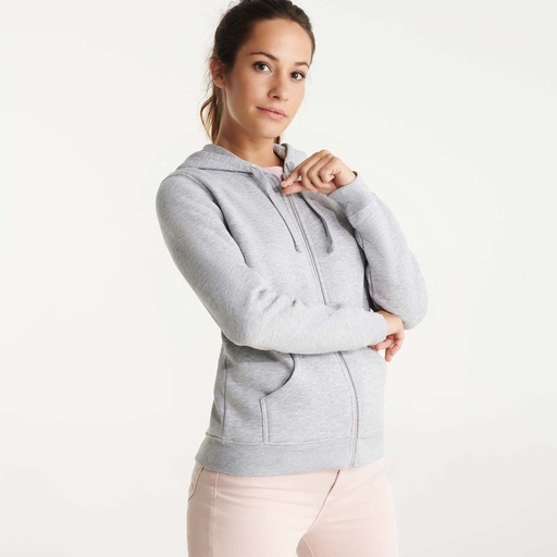 [CQ6425] CQ6425 VELETA Sweat hooded jacket with polo neck and zipper