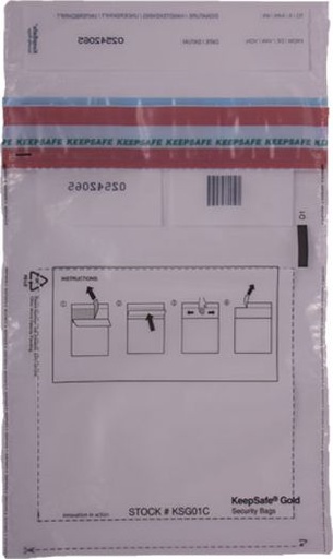 [CSG0] CSG0 Labellock Clear One Time Security Cash Bag
