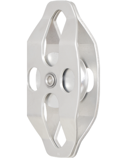 [FA7002201] FA7002201 Simple pulley with moveable flanges, stainless steel sheave double attachment