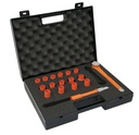 MS89V08 Insulated socket set 3/8" - 18 tools with ratchet spanner and extension