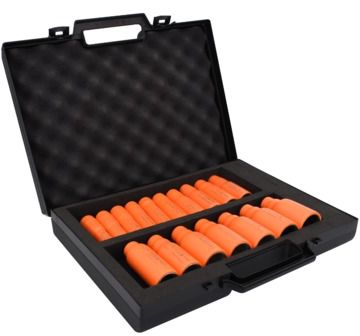 [MS69L] MS69L 1000V Insulated 12-sided female socket set 1/2'' square drive, long series