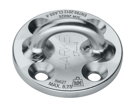 [IN627] IN627 57 mm από ανοξείδωτο ατσάλι Στρογγυλό Standard Padeye-EN795
