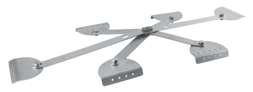 [INBRKT.X6S] INBRKT.X6S R27 Long-Span Access Rail Bracket for Metal Roofs - Middle, Support 6 arms short type