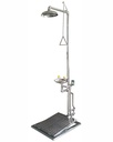 Freeze-Proof Combined Unit, ISTEC Typ ESW, Double Valve, Shower & Eyewash Hand Operated