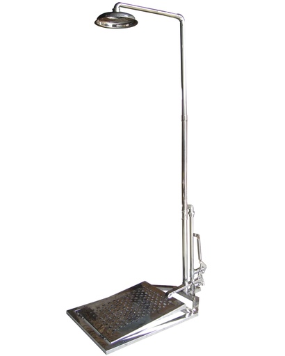 Freeze-Proof Emergency Shower, ISTEC Type ES, Double Valve, Paltform Operated
