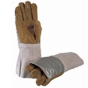 5-AC900AL Gloves aluminised back, 5-fingers, size 10, Lenght 35cm