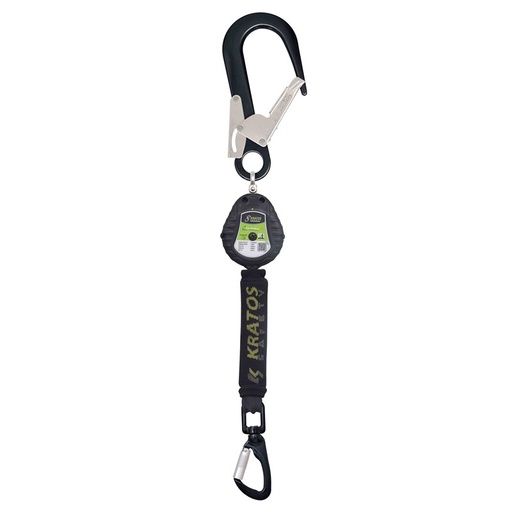[FA2050602] FA2050602 OLYMPE-S, Retractable fall arrester 2 m polymer casing webbing lanyard with energy absorbergy absorber