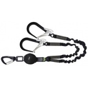 FA3082315 GRAVITY-S, Συμπαγής απορροφητής ενέργειας με διχαλωτά κορδόνια (140 kg, αιχμηρές άκρες), ελαστικός ιμάντας lg. 1,50 μ., με σκαλωσιά αλουμινίου μεγάλου ανοιγόμενου