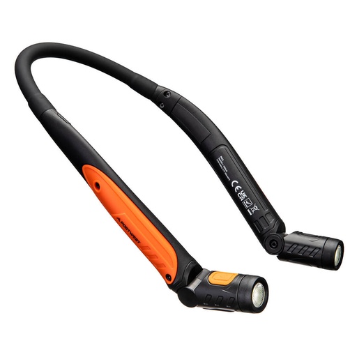 PA73 - USB Rechargeable LED Neck Light Black/Orange
