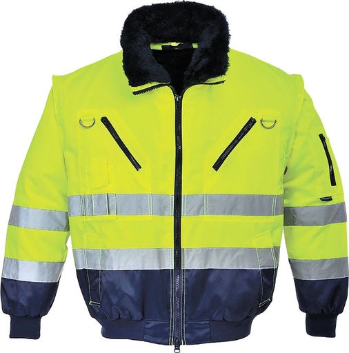 [PJ50] PJ50 Xhaketë Pilot 3-në-1 Hi-Vis