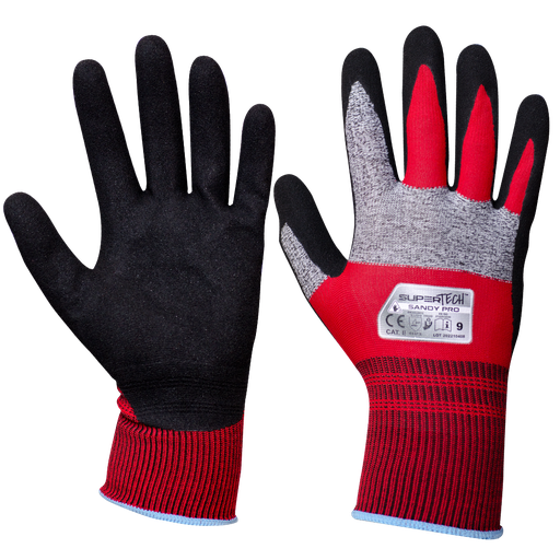 SUPER TECH SANDY PRO Sandy Nitrile Foam Coated Safety work gloves