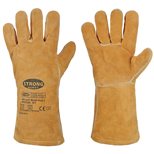 [0257-10,5] WELDER-PROFI 2 Γάντια Συγκολλητών, Ραφή Kevlar