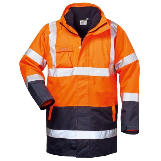 [2354] SPENCER/TRAVIS Hi-Vis Two-Tone 4-in-1 Waterproof Winter Parka Jacket