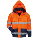 ARTHUR/OLIVER Hi-Vis 4-in-1 Two-Tone Waterproof Breathable Winter Bomber Jacket