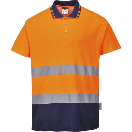 [S174] S174 Hi-Vis Cotton Comfort Contrast Polo Shirt S/S