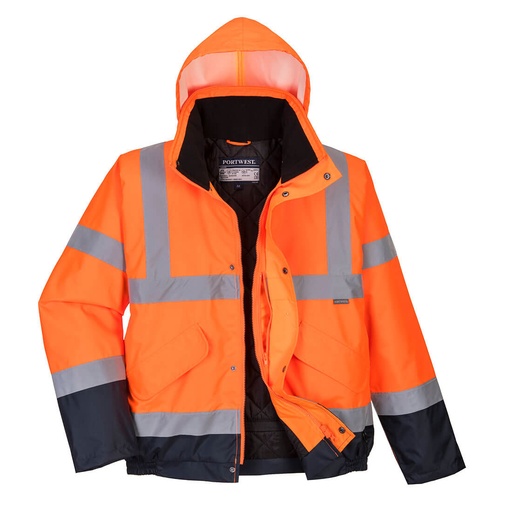 [S266] S266 Hi-Vis 2-Tone Bomber Jacket