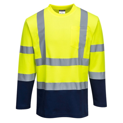 [S280] S280 Hi-Vis Cotton Comfort Contrast T-Shirt L/S