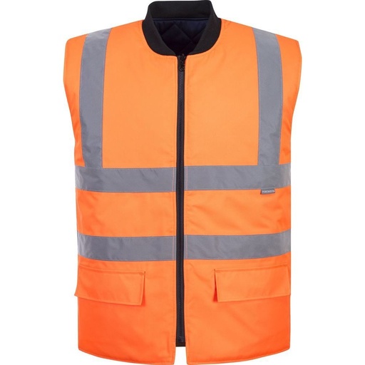 [S469] S469 Hi-Vis Reversible Bodywarmer