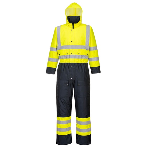 [S485] S485 Hi-vis Contrast Winter Coverall Lined