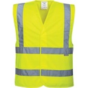 C470FOB Jelek Hi-Vis me Dy Shirita Horizontal dhe Dy Vertikal