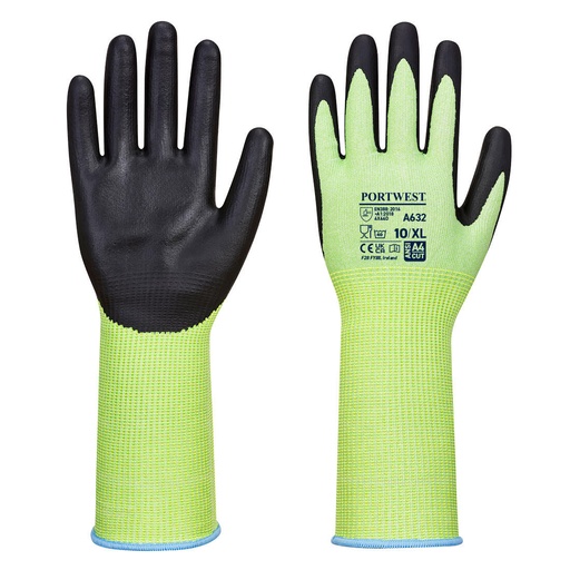 [A632] A632 Green Cut Glove Long Cuff, Cut (D)