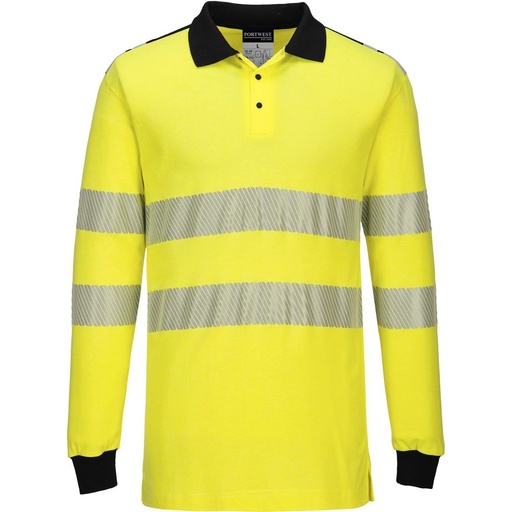 [FR702] FR702 PW3 Flame Resistant Hi-Vis Polo Shirt, Inherent FR