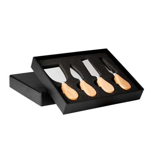 [QU4101S129] QU4101 EDAM Cheese set with 4 utensils